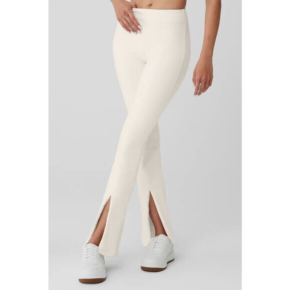 Alo Yoga Women's Sz Medium Ivory Airbrush High-Waist Flutter Leggings - Picture 10 of 12